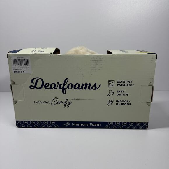 NIB • Dearfoams women’s Memory Foam Slipper Size: 5-6 - Picture 5 of 8